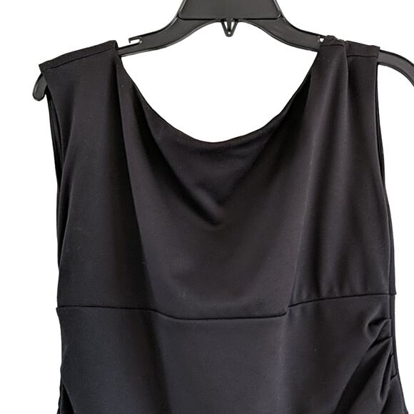 EUC New Directions Black Sheath Dress, M - Picture 2 of 7